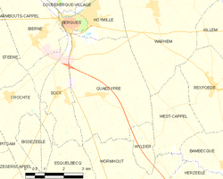Map commune FR insee code 59478
